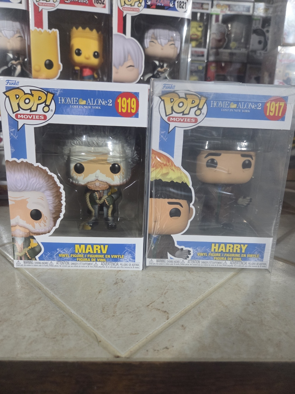 Funko Pop! Movies Home Alone 2 Marv & Harry Vinyl Duo - Blue, Yellow